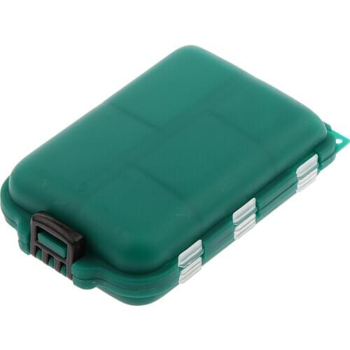 10 Compartment Fish Tackle Lures Baits Tackle Hooks Box Fishing Tool Accessories Storage Case 10 x 6 x 2.5 cm