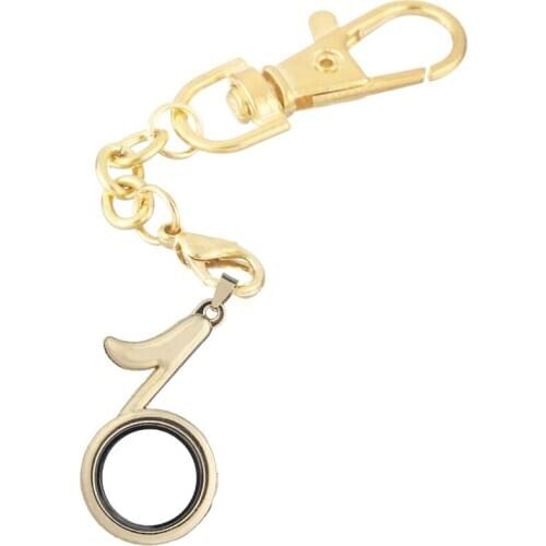 10pcs/lot Mix color musical note no crystal locket Key Ring Memory Living Magnet Glass Keychains Locket for Floating charms