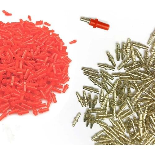 1000PCS Dental Laboratory zinc alloy Short 11mm length Conjunction Nail Pin with Plastic Blue Sleeve On Stone Model Work