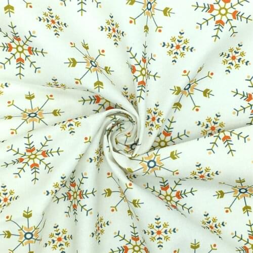 50*145cm Snow Flower 100% Pure Cotton Or Polyester Cotton Material Patchwork Sewing Quilting Fabrics Quilt Needlework DIY Cloth