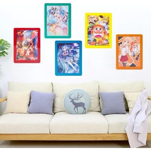 6 inch Magnetic Self-adhesive Baby Photo Frame Studio Painting Frame Fridge Photo Picture Frame Sign Holder Poster Display Frame