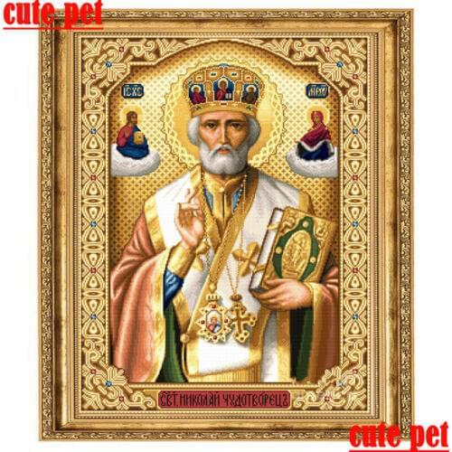 Diamond Painting Diy diamond mosaic St Nicholas Religion Crafts Embroidery Diamond full Diamond Painting Decor Cross Stitch