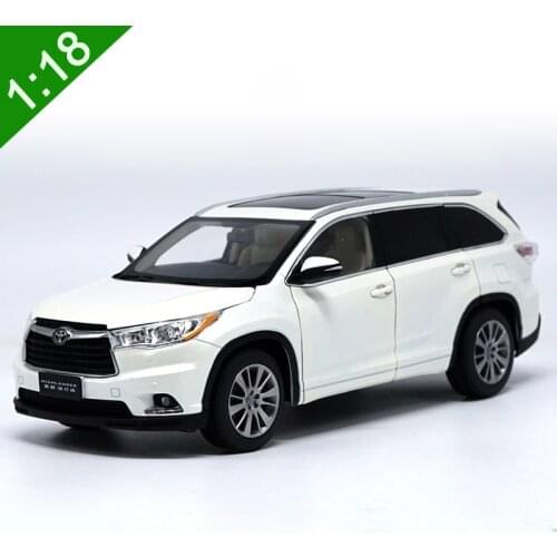 1:18 High Meticulous TOYOTA HIGHLAND Alloy Car Static Metal Model Vehicles With Original Box For Collectibles Gift