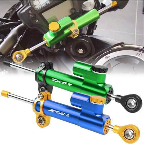 FOR KAWASAKI ZX6R ZX 6R ZX6 R ZX6RR 2000 2001 2002-2020 CNC Adjustable Motorcycles Steering Stabilize Damper Bracket Mount Kit