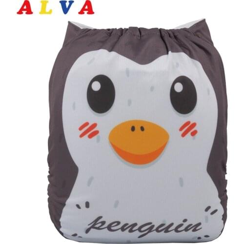 Alvababy Environmental friendly Cloth Diapers Baby Adjustable Baby Nappy with 1pc Diaper Insert