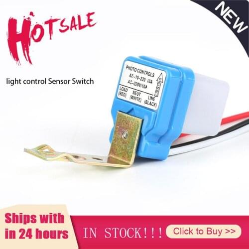 Automatic On Off Photocell Street Lamp Light Switch Controller DC AC 220V 50-60Hz 10A Photo Control Photoswitch Sensor Switch