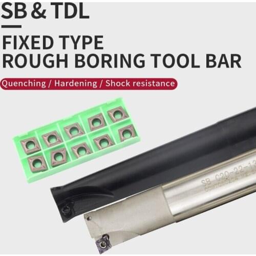 CNC milling cutter bar TDL/SB 120-280L fixed rough boring turning tool CCMT06/09 Carbide Inserts,end milling chamfer cutter