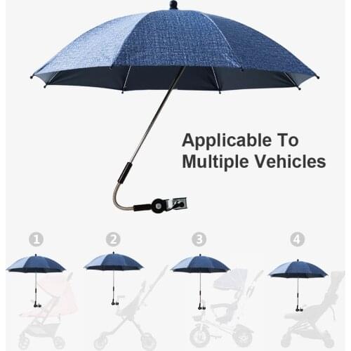 Flexible Adjustable Baby Stroller Buggies Umbrella Holder Accessories Mount Multiused Wheelchair Parasol Shelf Bike Connector