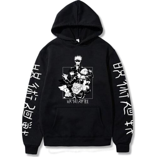 Jujutsu Kaisen Women Sweatshirt Printed Man Hoodies Autumn Gothic Cool Streetwear