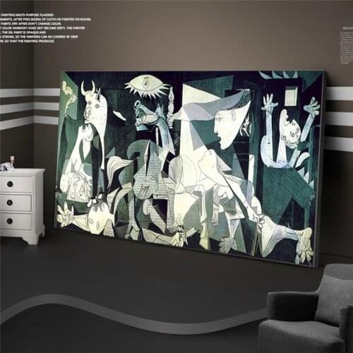 Picasso Guernica Painting on Canvas Cuadros Posters and Prints Scandinavian Wall Art Picture Home Decor