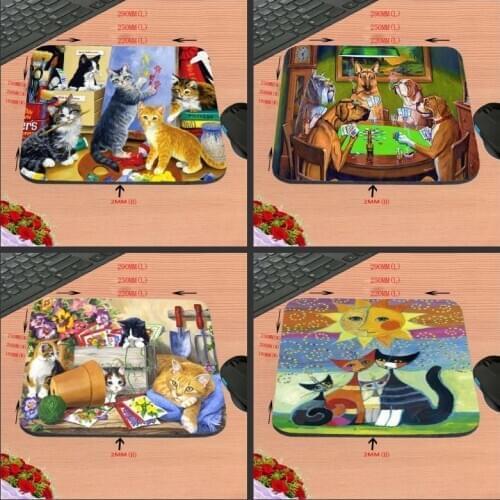 Cat Dog Animal Party Fashionable New Arrival Cool Game Custom Design Rectangle Gaming Computer Mouse pads Customized Support