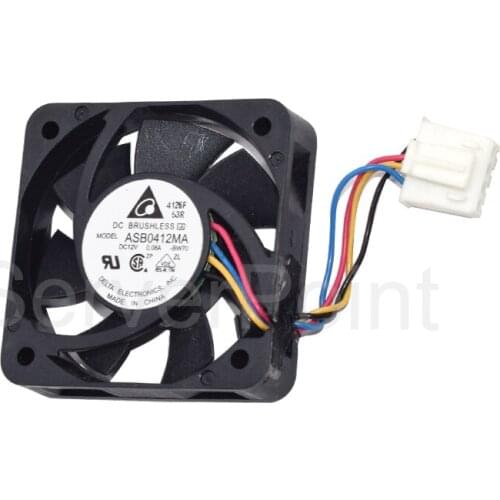 For DELTA ASB0412MA Cooler DC12V 0.08A 40x40x10MM Four PINS 4010 4CM Square DC Brushless Fan