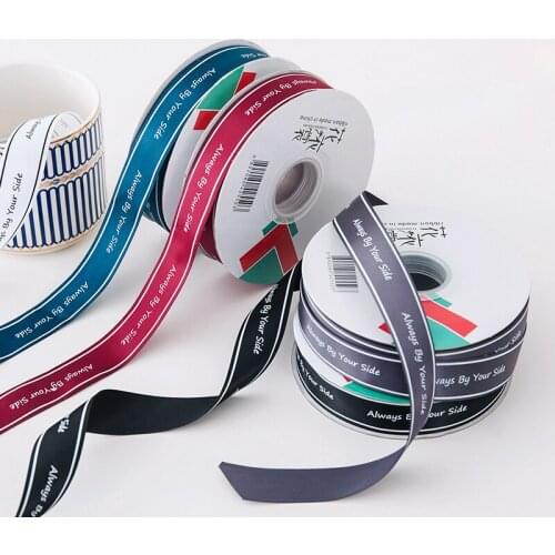 50yard Printed polyester ribbon household gifts festival bow bouquet packaging