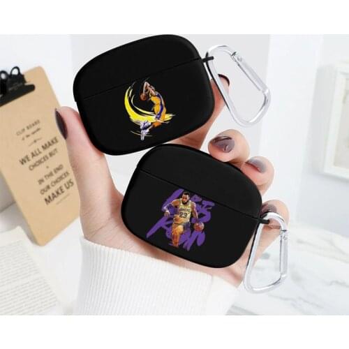 Basketball All-Star Matte Black Silicone Earphone Case Suitable for Apple Airpods Case 1 2 Superstar Wireless Accessory TPU Case