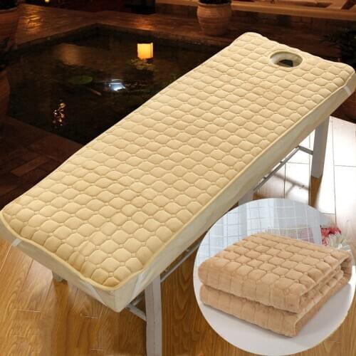 Beauty Salon Bed Cushion Mattress Anti Slip Beauty Room Bed Mat Massage Bed Pad With Hole