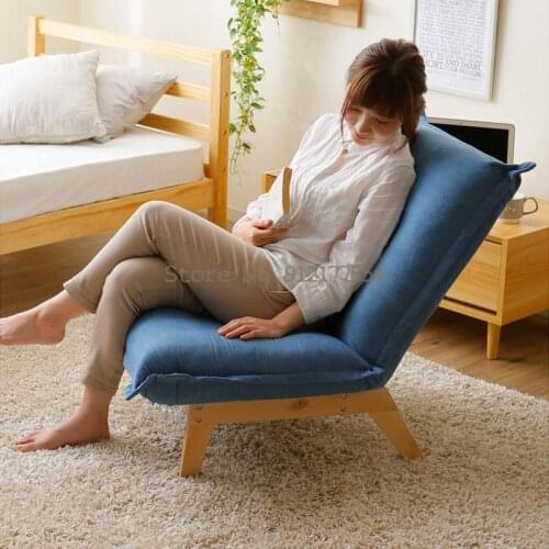 Japanese style low sofa bedroom balcony small sofa single lazy net red folding room small chair mini cute
