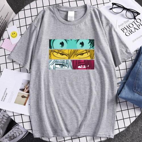 My Hero Academia Anime Printing Mans Tshirts High Quality Tee Shirts Fashion Breathable Men T-Shirt Summer Comfortable T-Shirts