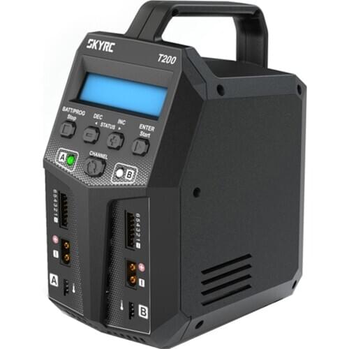 Original SKYRC T200 2X100W 12A AC/DC DUAL Battery Balance Charger for 1-6S Lipo/LiHV/LiFe/LiIon Battery DIY Accessories