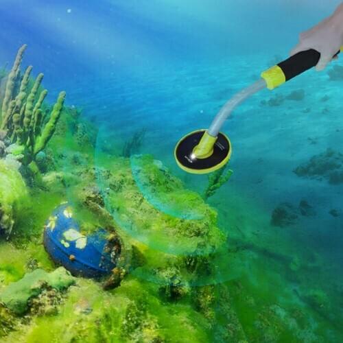 Underwater Metal Detector 100 Feet/30M Fully Waterproof Handheld Pinpointer Pulse Induction Metal Detector Holster Rake Shovel
