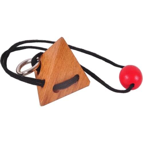 Hot Rope Wooden Puzzle Logic Intelligent Brain Teaser String Puzzles Game for Adults Kids