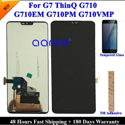 Tested LCD Display For LG G7 LCD G7 ThinQ G710 LCD Display For LG G7 G710 G710EM Display LCD Screen Touch Digitizer Assembly