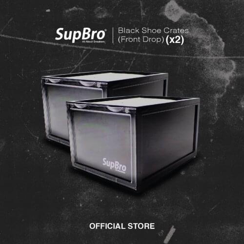 SupBro Black Shoe Crates - Front Drop 1 set (2 units)