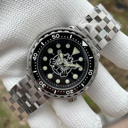 316L Stainless Steel SD1975P Luminous Tuna Diving 300M Waterproof Japan NH35 Movement Mechanical Wristwatch
