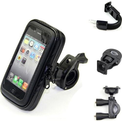 Bicycle Motorcycle Phone Holder Mobile Stand Support For iPhone 6 6S 7 Plus GPS Bike Holder Waterproof Bag Soporte Movil Moto