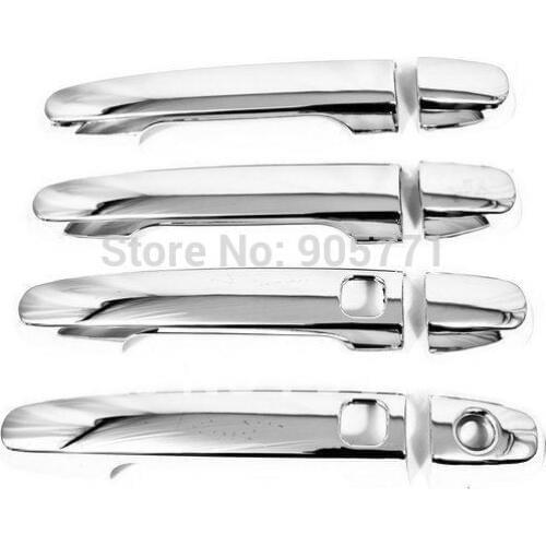 High Quality Chrome Door Handle Cover With Keyless Access for Toyota Rav4 01-08 free shipping