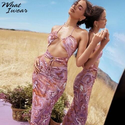 Длинные летние платья Whatiwear China At AliExpress