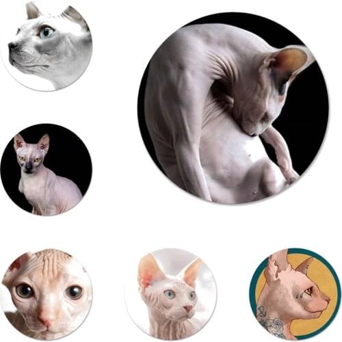 Sphynx Sphinx Cat Icons Pins Badge Decoration Brooches Metal Badges For Clothes Backpack Decoration