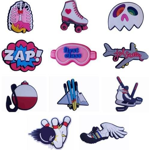 1PCS PVC Cartoon Sport Fridge Magnetic Sticker Jet Bone Viscera Goggles First Class Bowling Ski Skating Refrigerator Magnets