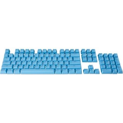 104Pcs/Set Key cap PBT Square Shape Backlight Mechanical Keyboard Keycaps Replacement for Cherry/Kailh