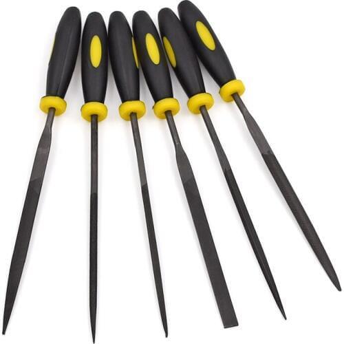 140x3mm Assorted wood annatto file Hardwood file/wood/serration mini hair file woodworking file with 6pcs/set