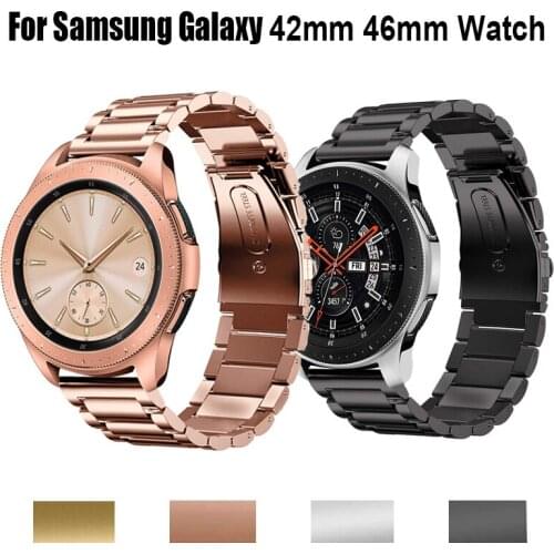20mm 22mm Strap for Samsung Galaxy Watch 42mm 46mm Band Stainless Steel Link Bracelet Wristband fit Samsung Galaxy Watch