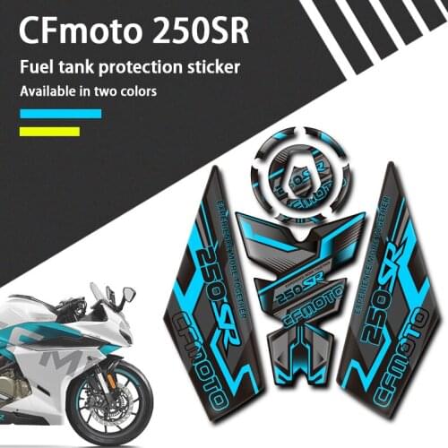 3D Motorcycle Accessories Gas Fuel Tank Pad Sticker Decals Motorbike Protector Racing Universal Fit GTR For CFMOTO 250SR 300SR