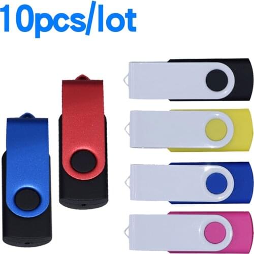 10pcs/lot USB Flash Drive waterproof Metal Pen Drive 4GB 8GB 16GB 32GB 64GB Pen drive 128GB USB Memory Stick custom logo