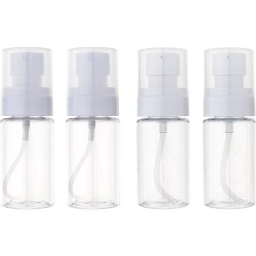 2Pcs 40ml Refillable Plastic Cosmetic Bottles Makeup Spray Pump Containers