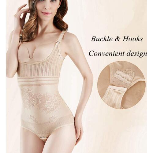Body Shaper Women Slimming Lace Bodysuit High Waist Shaper Trainer Seamless Tummy Control Slimming Underwear Shapewear Underbust