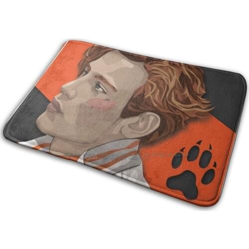 Neil Josten Mat Rug Carpet Anti-Slip Bedroom Entrance Door Mat Neil Josten Aftg Foxhole Court All For The Game Exy Orange