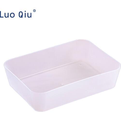 Frosted drawer finishing box plastic cosmetics storage box multi-function desktop storage box