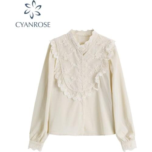 Mina buy funny Blouses With Embroidery