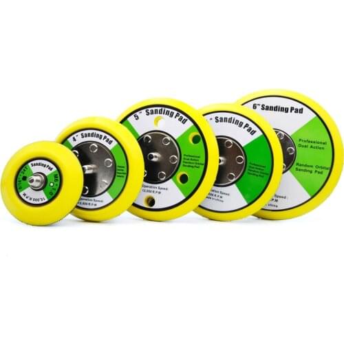 3" 4" 5" 6" Hook and Loop Backing Pad Sanding Polishing Backer Plate 5/16"24T For Car Polisher Dual Action Polishing Machine