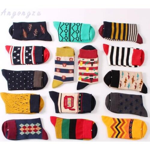 10 Pairs/lot New Autumn Winter Original Japanese Retro Men Metrosexual Couples Socks Women Cheap-socks25cm-27cm Clothing 10533