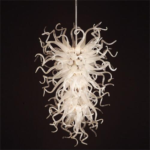 Hotel Big French Vintage Chandelier Hand Blown Glass Chihuly Style Chain Chandelier Lighting