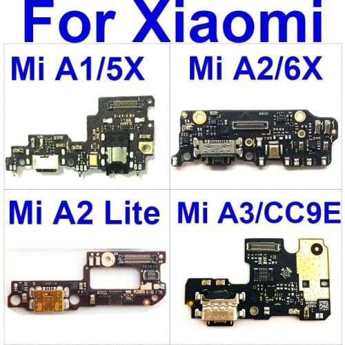 USB Charging Port Jack Board For Xiaomi Mi A1 A2 Lite A2Lite A3 CC9E 5X 6X Charge Port Dock Board For Redmi 6 Pro Repair Parts