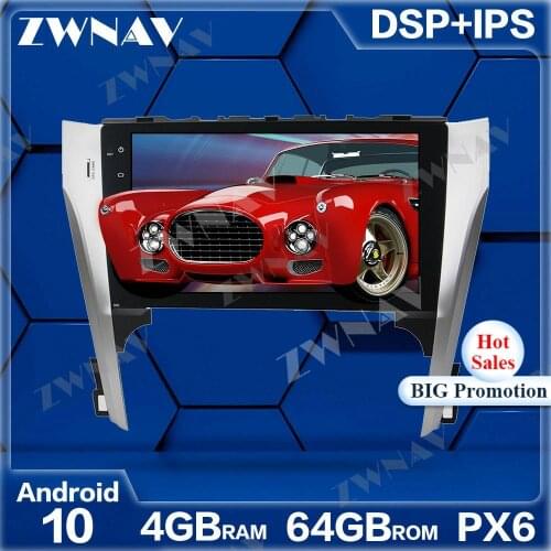 PX6 4GB+64GB Android 10.0 Car Multimedia Player For Toyota Camry 2012-2013 GPS Navi Radio navi stereo IPS Touch screen head unit