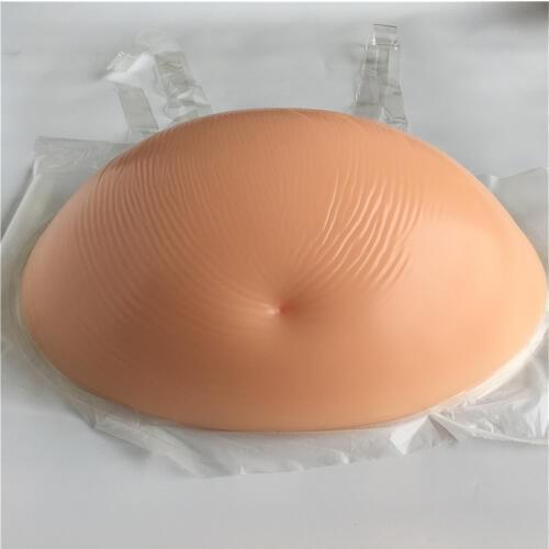 Realistic adhesive fake pregnant belly silicone baby bump big twins 8~10 months 4700g