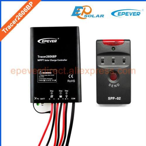 MPPT regulator Tracer2606BP New series EPEVER product solar battery controller with spp-02 specially design for lithium battery