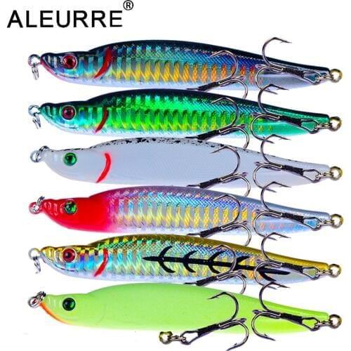 1pcs Plastic Stick Fishing Lure 95mm/16g Sinking Pencil Shad Minnow 3D Eyes Artificial Bait Sea Bass Lures Long Shot Wobblers